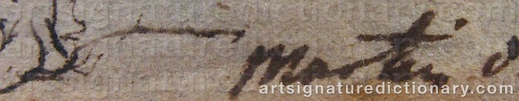 Signature by Elias MARTIN