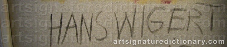 Signature by Hans WIGERT