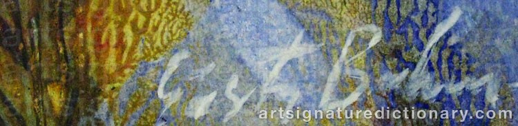 Signature by Gösta BOHM