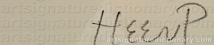 Signature by Henry HEERUP