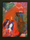 Close-up details showing Marc CHAGALL signature forgery characteristics