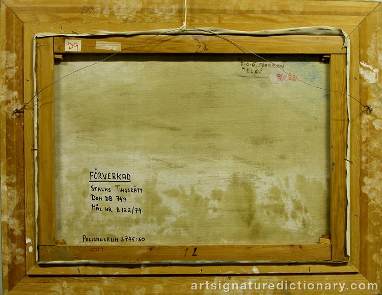Close-up details showing Hugo ZUHR signature forgery characteristics