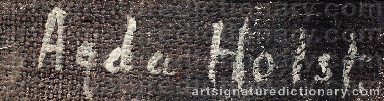 Signature by Agda HOLST