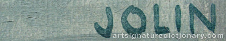 Signature by Einar JOLIN