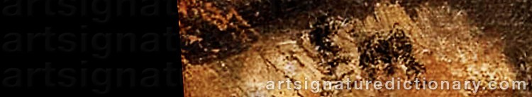 Authentic signature by Eemu MYNTTI on  artwork