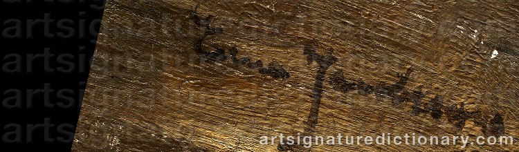 Signature by Elna JACOBSSON
