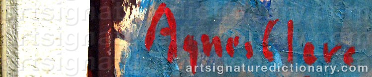 Signature by Agnes CLEVE