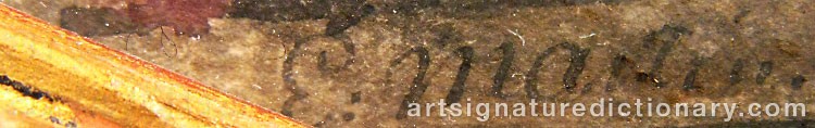 Signature by Elias MARTIN
