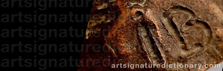 Authentic signature by Ib BRAUN on  artwork