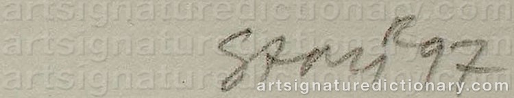 Authentic signature by Sami ‘Sami R’ RINNE on artwork