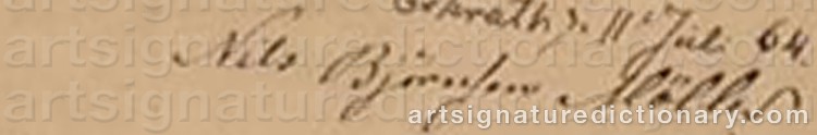Signature by Niels Bjørnsen MØLLER