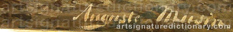 Signature by Auguste MUSIN
