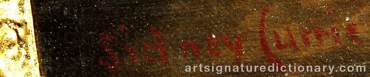 Authentic signature by Sidney CURRIE on  artwork