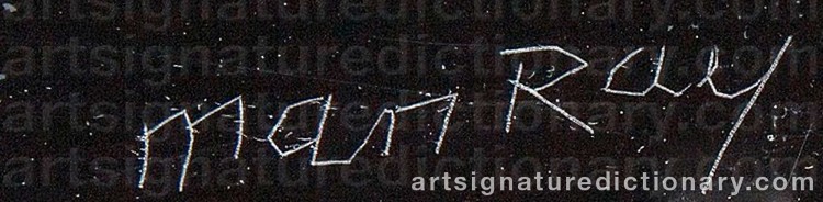 Signature by Man RAY