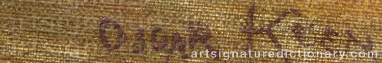 Signature by Oscar KEEN