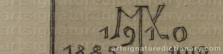 Signature by Max KLINGER