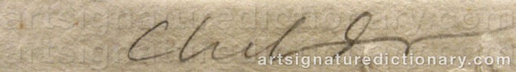 Signature by Bernard CHILDS