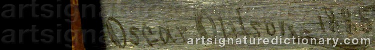 Signature by Oscar OHLSON