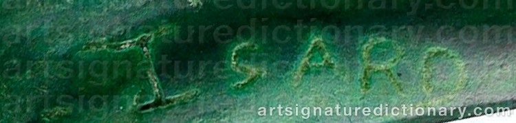 Authentic signature by Laurence ISARD on Sculpture artwork