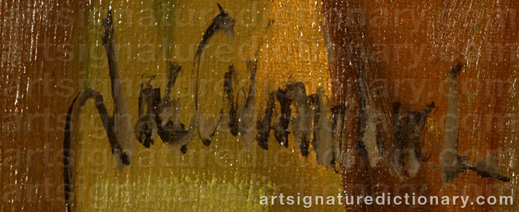 Authentic signature by Jae CARMICHAEL on Painting/Watercolour artwork