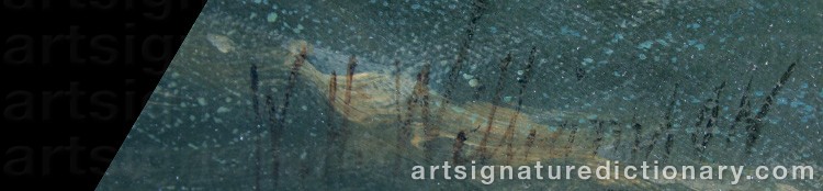 Authentic signature by William Henry ‘Harry’ WILLIAMSON on Painting/Watercolour artwork