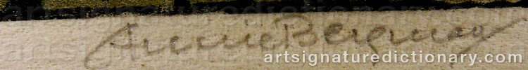 Signature by Annie BERGMAN