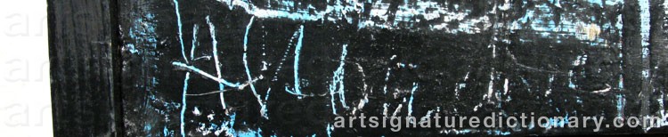 Authentic signature by Hans STAUDACHER on artwork