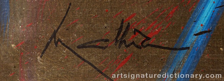 Signature by Georges MATHIEU