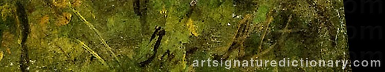 Authentic signature by Jakob ALT on  artwork