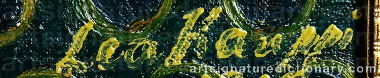 Authentic signature by Lea KAUPPI on Painting/Watercolour artwork