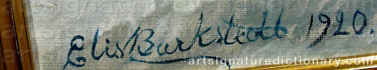 Signature by Elis BARKSTEDT