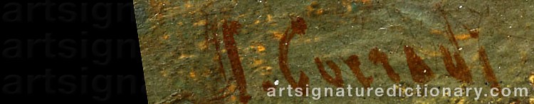 Authentic signature by Hermann David Solomon CORRODI on Painting/Watercolour artwork