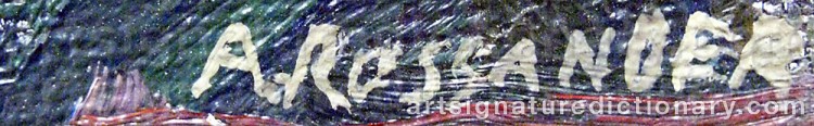 Signature by Armand ROSSANDER