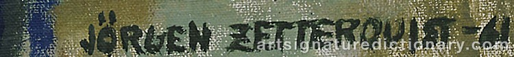Signature by Jörgen ZETTERQUIST