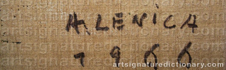 Signature by Alfred LENICA