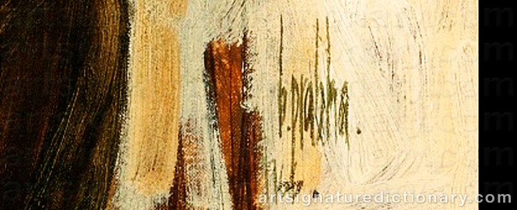 Authentic signature by B. PRABHA on Painting/Watercolour artwork