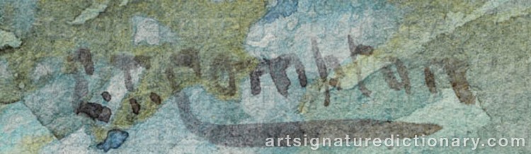 Signature by Edward Theodore COMPTON