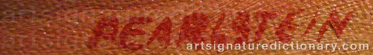 Signature by Philip PEARLSTEIN