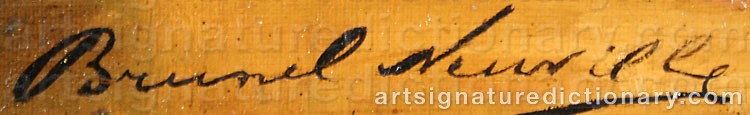 Signature by Alfred Arthur BRUNEL DE NEUVILLE