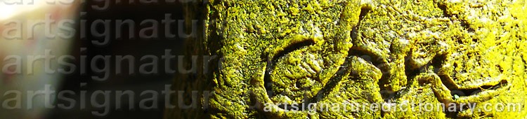 Authentic signature by Christina ROSENQVIST on  artwork