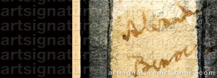 Signature by Alexander Nikolaievich BENOIS