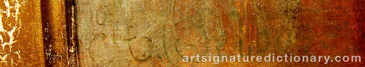 Authentic signature by Henry Courtney SELOUS on  artwork