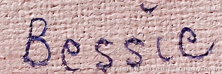 Authentic signature by Bessie JOHANSON on Painting/Watercolour artwork