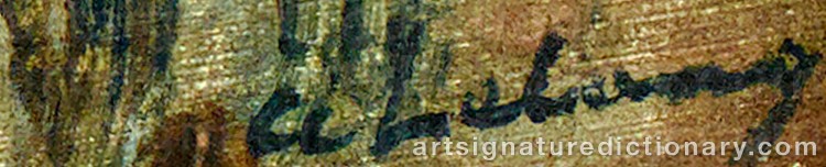 Authentic signature by Albert LEBOURG on Painting/Watercolour artwork