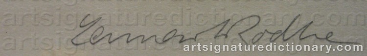 Signature by Lennart RODHE
