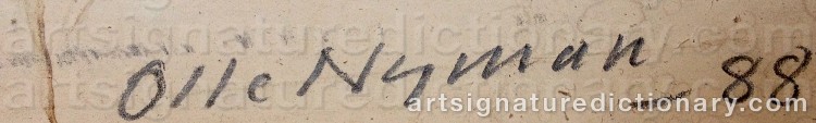 Signature by Olle NYMAN
