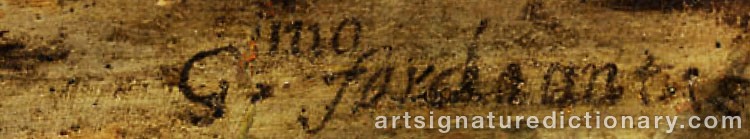 Authentic signature by Willem FORCHONT on  artwork