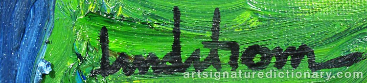 Close-up details showing Bengt LINDSTRÖM signature forgery characteristics