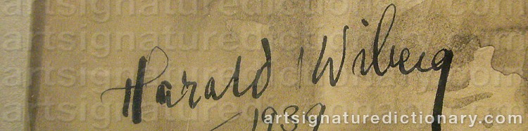 Signature by Harald WIBERG