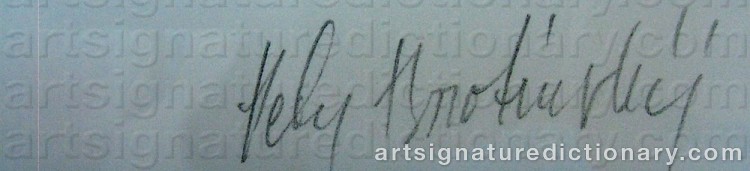 Signature by Peter BOROTINSKIJ